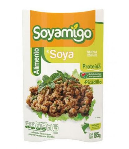 SOYAMIGO ALIMENTO DE SOYA SABOR PICADILLO 185GR. SOYAMIGO