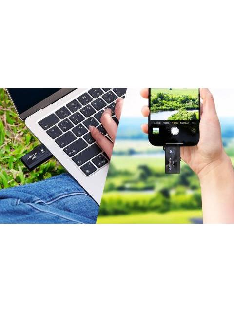 SSD EXTERNO ADATA SC730 512GB. CONECTORES DOBLES USBC Y USBA INTEGRADOS (USB 3.2 GEN2). 600 MB-S DE LECTURA-ESCRITURA. COLOR NEGRO. SC730512GCACTI - Image 3