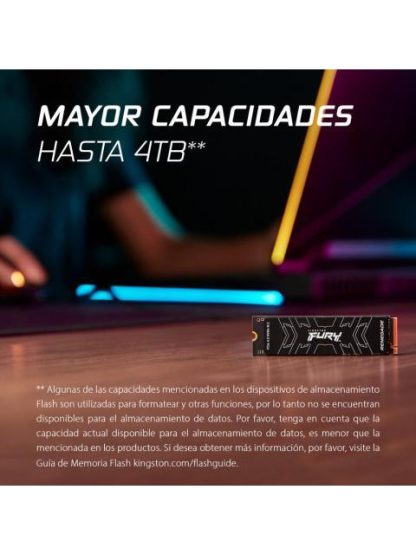 SSD KINGSTON FURY RENEGADE NVME 4TB PCI EXPRESS 4.0 M.2 - Image 4