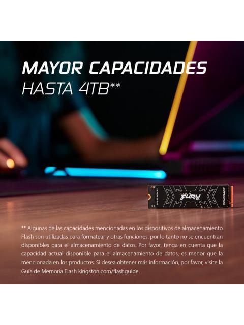 SSD KINGSTON FURY RENEGADE NVME 4TB PCI EXPRESS 4.0 M.2 - Image 4