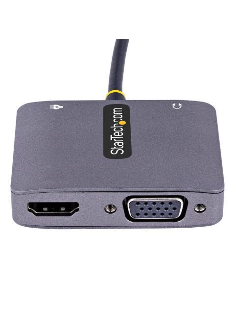 STARTECH  ADAPTADOR DE VIDEO USB C MACHO - HDMI-VGA HEMBRA GRIS - Image 3