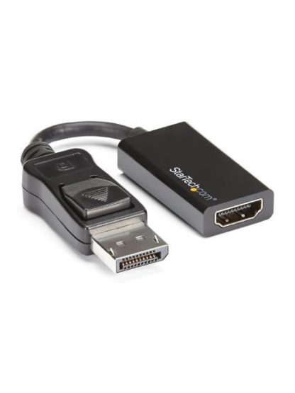 STARTECH  ADAPTADOR DISPLAYPORT 1.4 MACHO - HDMI HEMBRA 4K 60HZ 21CM NEGRO