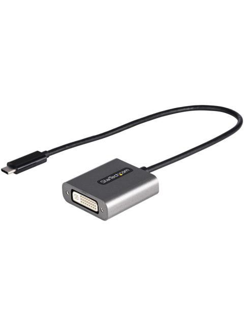 STARTECH  ADAPTADOR DVI HEMBRA - USB C MACHO NEGRO-GRIS