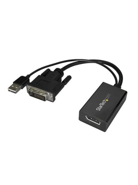 STARTECH ADAPTADOR DVI MACHO - DISPLAYPORT HEMBRA ALIMENTADO POR USB