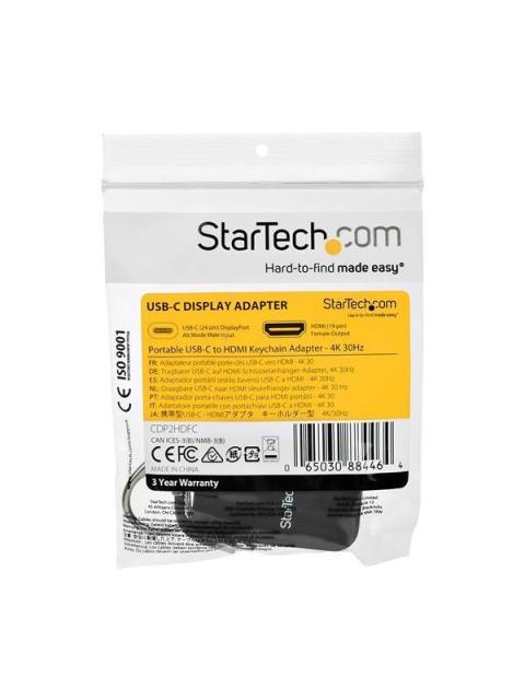 STARTECH  ADAPTADOR PORTATIL USB C MACHO - HDMI HEMBRA NEGRO - Image 9