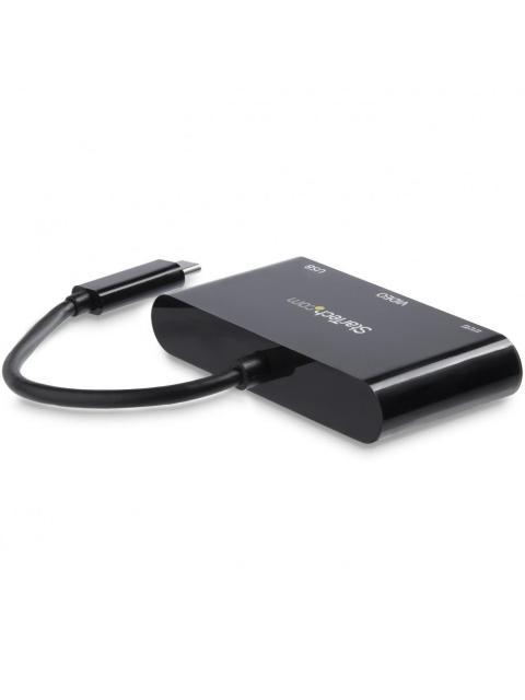 STARTECH  ADAPTADOR USB 3.0 MACHO - VGA HEMBRA NEGRO