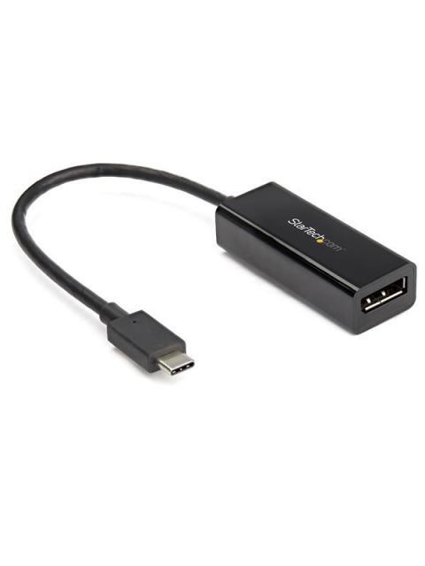 STARTECH  ADAPTADOR USB C MACHO - DISPLAYPORT HEMBRA NEGRO