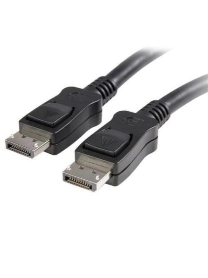 STARTECH  CABLE CON CIERRE DE SEGURIDAD DISPLAYPORT MACHO - DISPLAYPORT MACHO 6 METROS NEGRO - Image 3