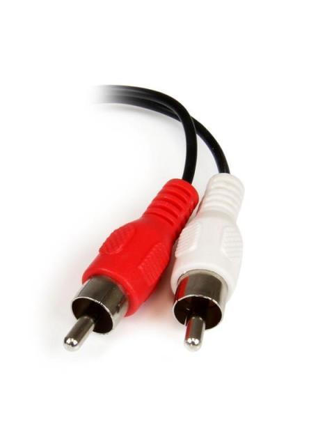 STARTECH  CABLE DE AUDIO ESTEREO MINI 3.5MM HEMBRA - 2X RCA MACHO 15CM NEGRO - Image 3