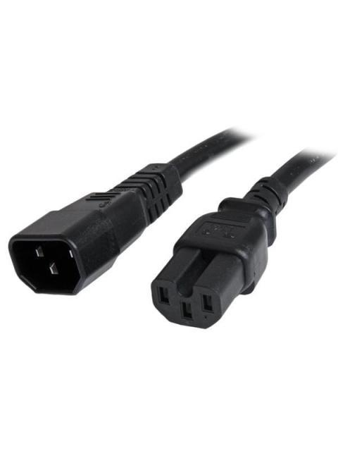 STARTECH  CABLE DE PODER C14 - C15 1.8 METROS NEGRO