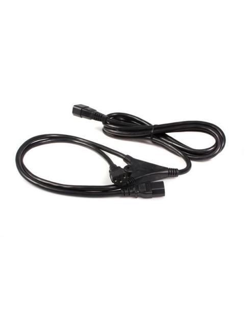 STARTECH  CABLE DE PODER C14 MACHO - 2X C13 HEMBRA 3 METROS NEGRO