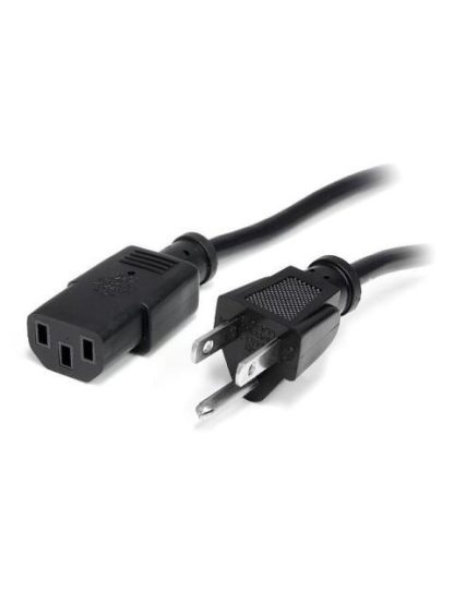 STARTECH  CABLE DE PODER NEMA5-15P - C13 COUPLER 1.8 METROS NEGRO