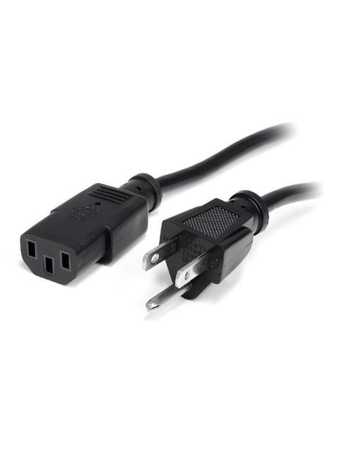 STARTECH  CABLE DE PODER NEMA5-15P - C13 COUPLER 1.8 METROS NEGRO