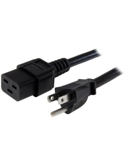 STARTECH  CABLE DE PODER NEMA 5-15P MACHO - C19 HEMBRA 1.8 METROS NEGRO