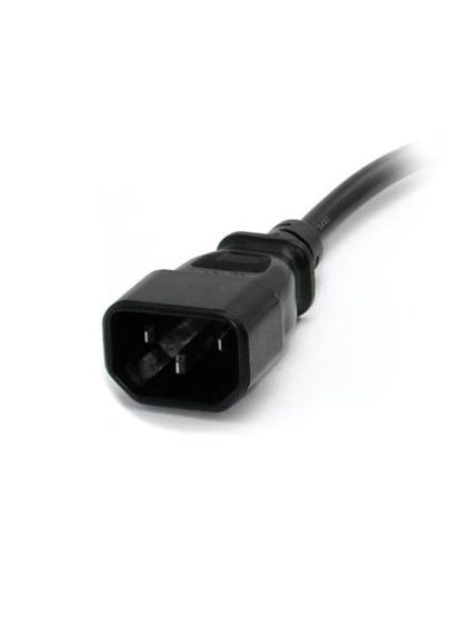 STARTECH  CABLE DE PODER NEMA 5-15R - C14 COUPLER 30CM NEGRO - Image 2