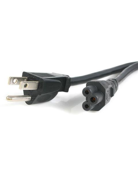 STARTECH  CABLE DE PODER PARA LAPTOP NEMA 5-15P - C5 COUPLER 1.8 METROS NEGRO