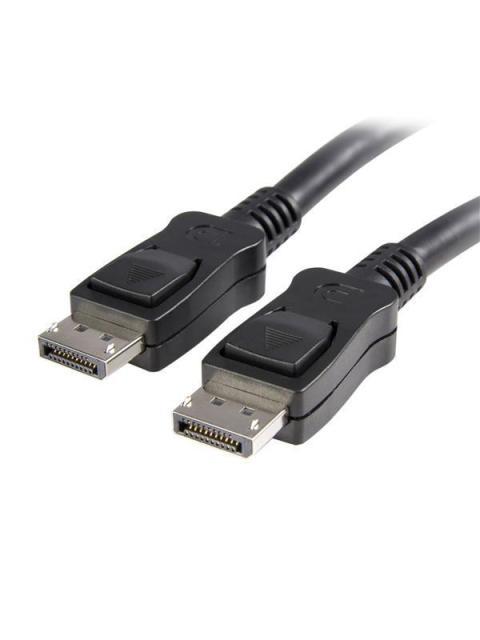 STARTECH  CABLE DISPLAYPORT 1.2 MACHO - DISPLAYPORT 1.2 MACHO 4K 5 METROS NEGRO CON CIERRE DE SEGURIDAD
