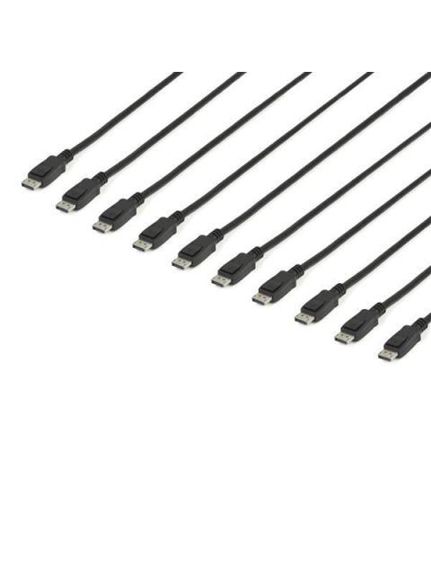 STARTECH  CABLE DISPLAYPORT 1.2 MACHO - DISPLAYPORT 1.2 MACHO AK 60HZ 4.6 METROS NEGRO 10 PIEZAS