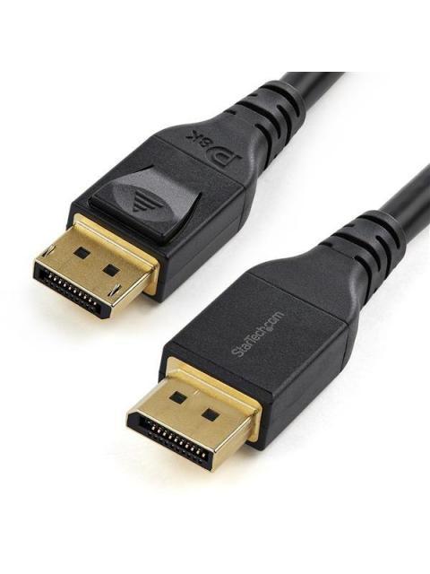 STARTECH  CABLE DISPLAYPORT CON CERTIFICACION VESA DISPLAYPORT 1.4 MACHO - DISPLAYPORT 1.4 MACHO 8K 60HZ 4 METROS NEGRO