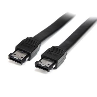 STARTECH  CABLE ESATA EXTERNO BLINDADO MACHO - MACHO 1.83 METROS NEGRO