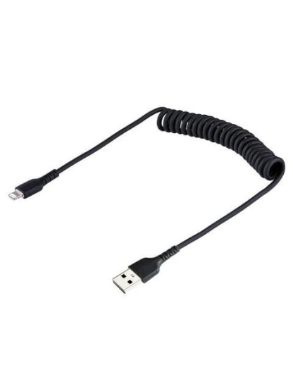 STARTECH  CABLE ESPIRAL LIGHTNING MACHO - USB A MACHO 50CM NEGRO - Image 2