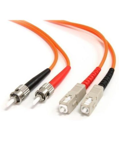 STARTECH  CABLE FIBRA OPTICA ST MACHO - SC MACHO 1 METRO NARANJA