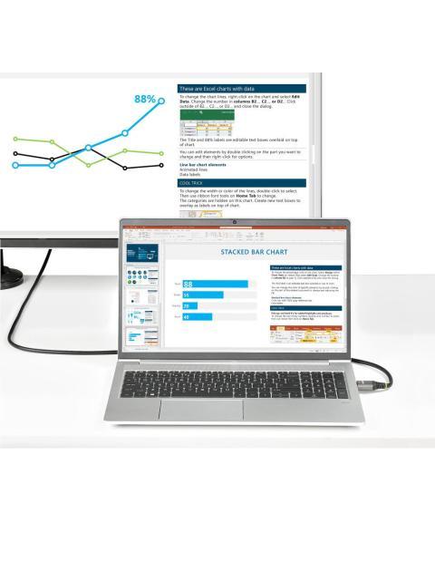 STARTECH  CABLE HDMI 2.0 DE ALTA VELOCIDAD CON ETHERNET HDMI-A MACHO - HDMI-A MACHO 4K 60HZ 5 METROS NEGRO - Image 5
