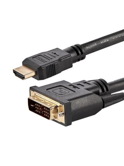 STARTECH  CABLE HDMI MACHO - DVI-D MACHO 1.83 METROS NEGRO