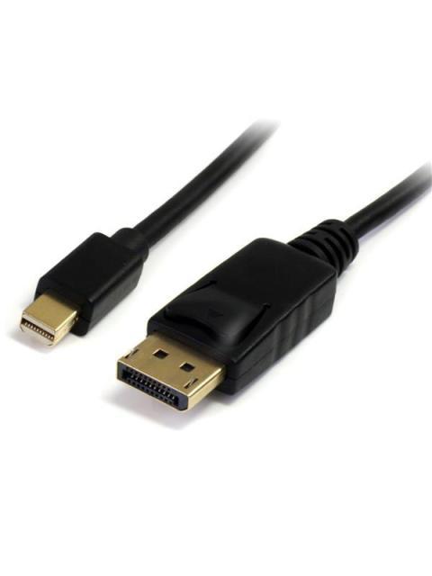 STARTECH  CABLE MINI DISPLAYPORT 1.2 MACHO - DISPLAYPORT MACHO 1080P 4 METROS NEGRO