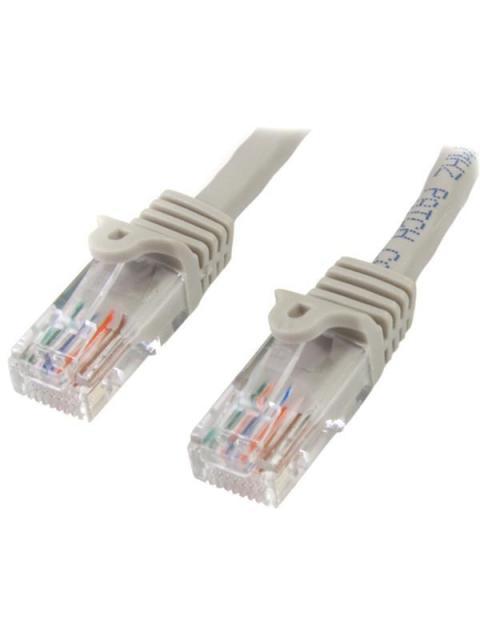 STARTECH  CABLE PATCH CAT5 UTP SIN ENGANCHES RJ-45 MACHO - RJ-45 MACHO 50CM GRIS