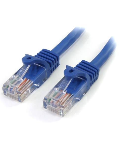 STARTECH  CABLE PATCH CAT5E UTP SIN ENGANCHES RJ-45 MACHO - RJ-45 MACHO 1 METRO AZUL