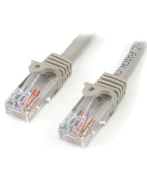 STARTECH  CABLE PATCH CAT5E UTP SIN ENGANCHES RJ-45 MACHO - RJ-45 MACHO 1 METRO GRIS