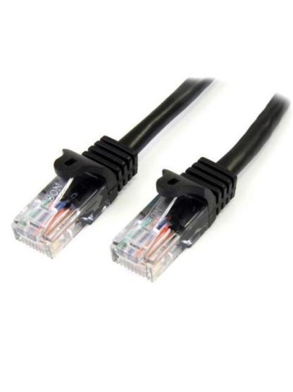 STARTECH  CABLE PATCH CAT5E UTP SIN ENGANCHES RJ-45 MACHO - RJ-45 MACHO 2 METROS NEGRO
