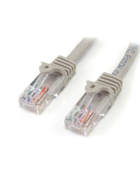 STARTECH  CABLE PATCH CAT5E UTP SIN ENGANCHES RJ-45 MACHO - RJ-45 MACHO 5 METROS GRIS