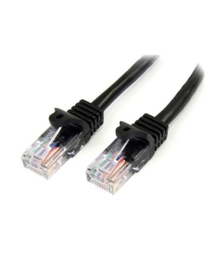STARTECH  CABLE PATCH CAT5E UTP SIN ENGANCHES RJ-45 MACHO - RJ-45 MACHO 5 METROS NEGRO