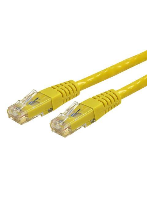 STARTECH  CABLE PATCH CAT6 UTP MOLDEADO RJ-45 MACHO - RJ-45 MACHO 90CM AMARILLO
