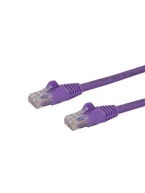 STARTECH  CABLE PATCH CAT6 UTP SIN ENGANCHES RJ-45 MACHO - RJ-45 MACHO 50CM PURPURA