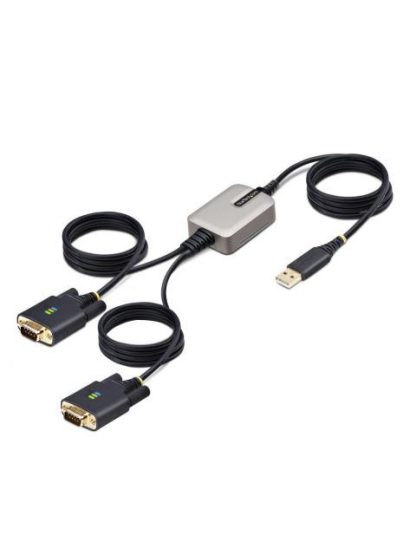 STARTECH  CABLE SERIAL USB A MACHO - 2X DB9 MACHO 4 METROS NEGRO