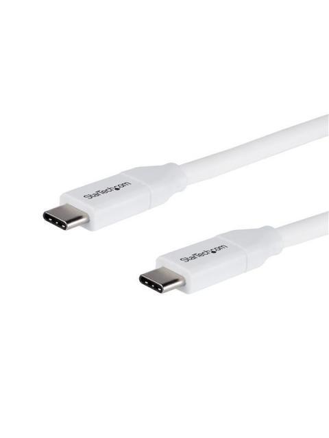 STARTECH  CABLE USB-C 2.0 MACHO - USB-C 2.0 MACHO 4 METROS BLANCO