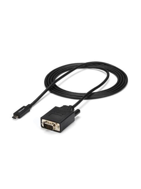 STARTECH  CABLE USB C MACHO - VGA (D-SUB) MACHO 2 METROS NEGRO