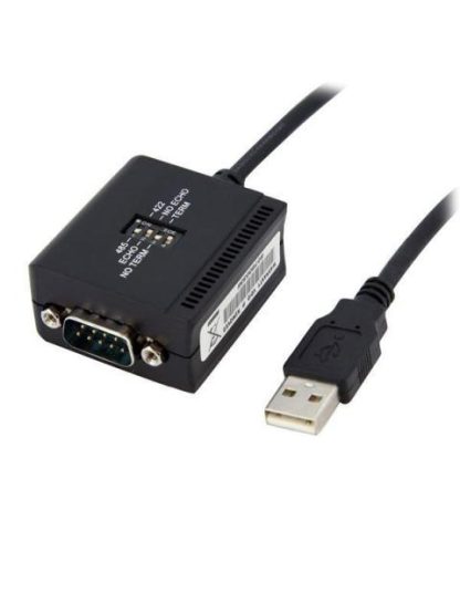 STARTECH  CABLE USB - PUERTO SERIE SERIAL RS422 Y 485 DB9 1.8 METROS NEGRO