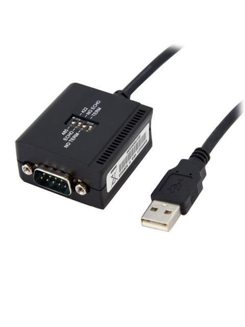STARTECH  CABLE USB - PUERTO SERIE SERIAL RS422 Y 485 DB9 1.8 METROS NEGRO
