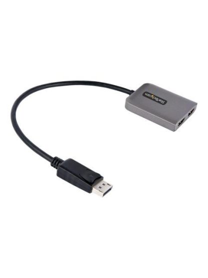 STARTECH  DIVISOR DE VIDEO DISPLAYPORT MACHO - 2X HDMI HEMBRA NEGRO-GRIS - Image 2