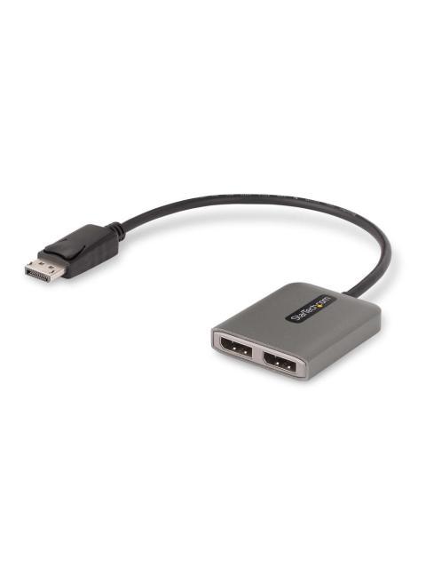STARTECH  DIVISOR MULTIPLICADOR DISPLAYPORT - 2X DISPLAYPORT GRIS
