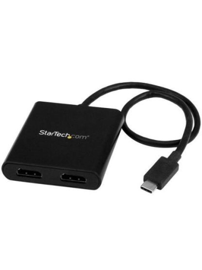 STARTECH  DIVISOR SPLITTER MST USB-C MACHO - 2X HDMI HEMBRA NEGRO