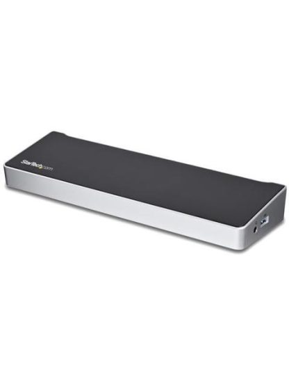 STARTECH  DOCKING STATION DK30CH2DEP USB-C 2X USB 3.0 1X HDMI 2X DISPLAYPORT 1X RJ-45 PLATA-NEGRO