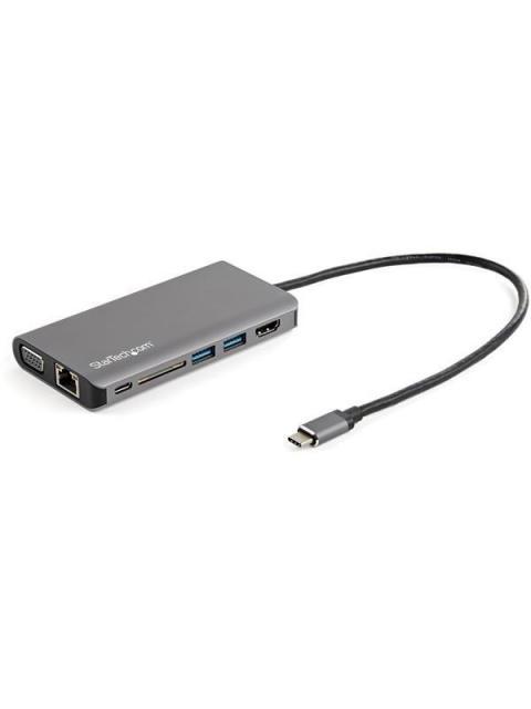 STARTECH  DOCKING STATION DKT30CHVAUSP USB-C 1X USB-C 2X USB 3.0 1X HDMI 1X VGA GRIS