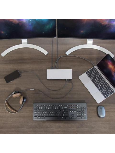 ESTACION DE ACOP STARTECH THUNDERBOLT 3 LAPTOP USB-C SD TB3DOCK2DPPD - Image 8