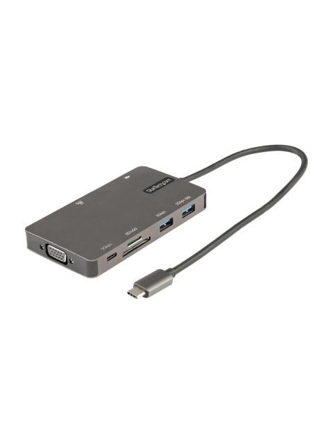 STARTECH  DOCKING STATION USB C 2X USB 3.0 1X HDMI 1X RJ-45 1X VGA GRIS