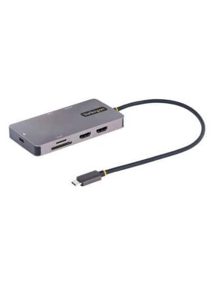 STARTECH  DOCKING STATION USB-C 2X USB 3.0 2X HDMI 1X RJ451X SD 1X MICROSD